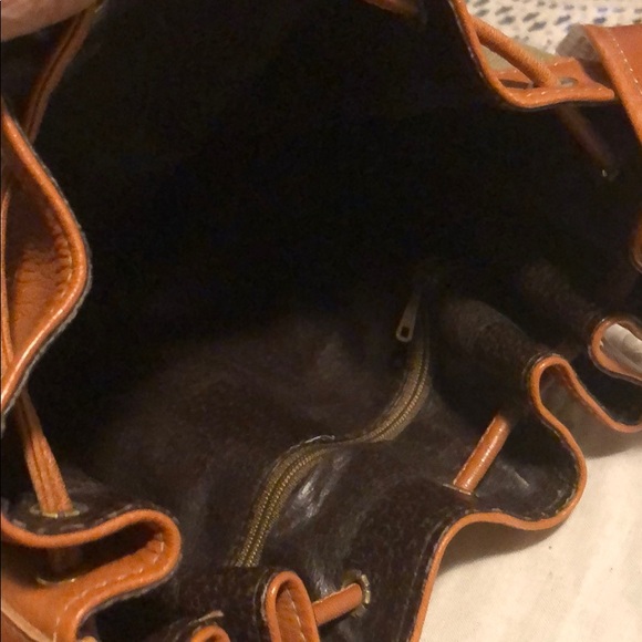 Leather and cotton bag - Picture 5 of 15